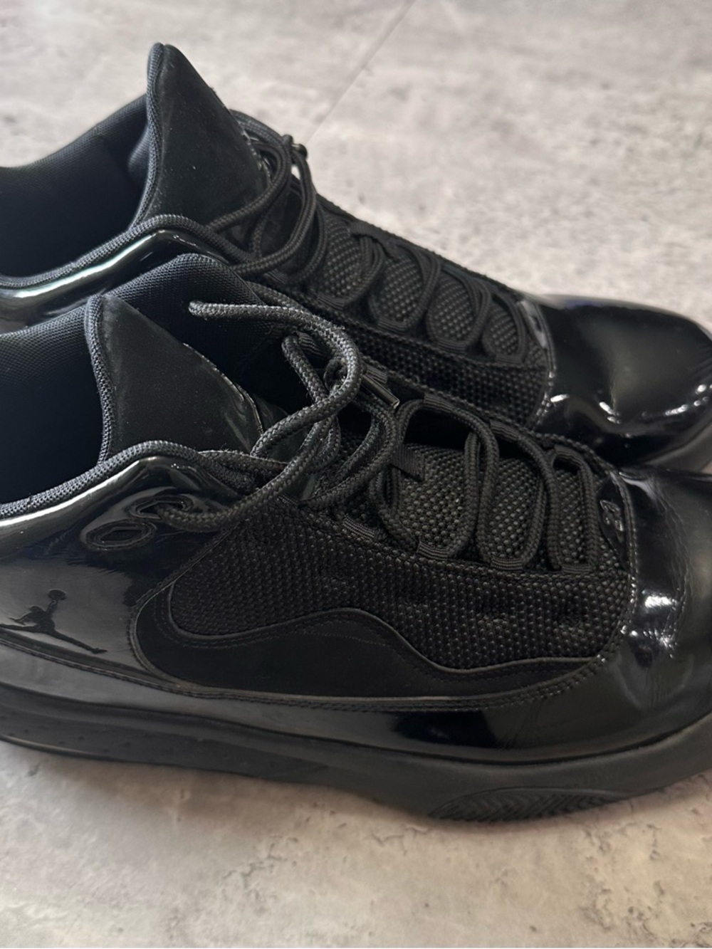 Nike Air Jordan Black Sneakers CK6636-005 Men’s Size 12 Triple Black Athletic S - Picture 5 of 7
